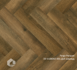 Кварцевый ламинат SPC Fargo Паркет Английская ёлка / Parquet  33-88042-001 Дуб Шервуд