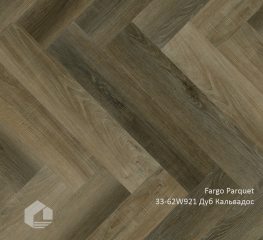 Кварцевый ламинат SPC Fargo Паркет Английская ёлка / Parquet  33-62W921 Дуб Кальвадос