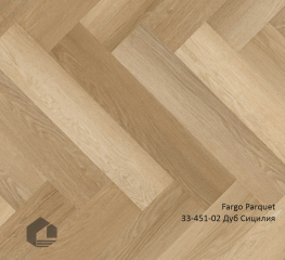 Кварцевый ламинат SPC Fargo Паркет Английская ёлка / Parquet  33-451-02 Дуб Сицилия