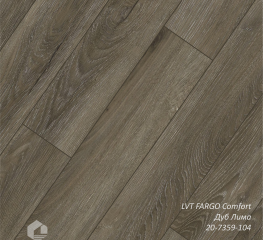 Кварц-виниловая плитка Fargo Комфорт клеевой / Comfort LVT  20-7359-104 Дуб Лима