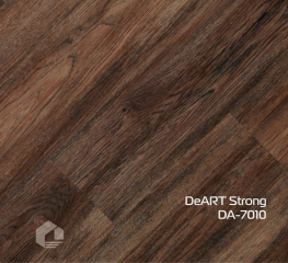 Кварцвиниловая плитка DeArt Сильный / Strong DA-7010 Махагони